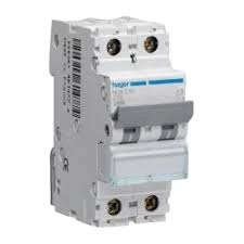 Hager 63.0 A Double pole C Carve 6kA ( Packe Of 6 )