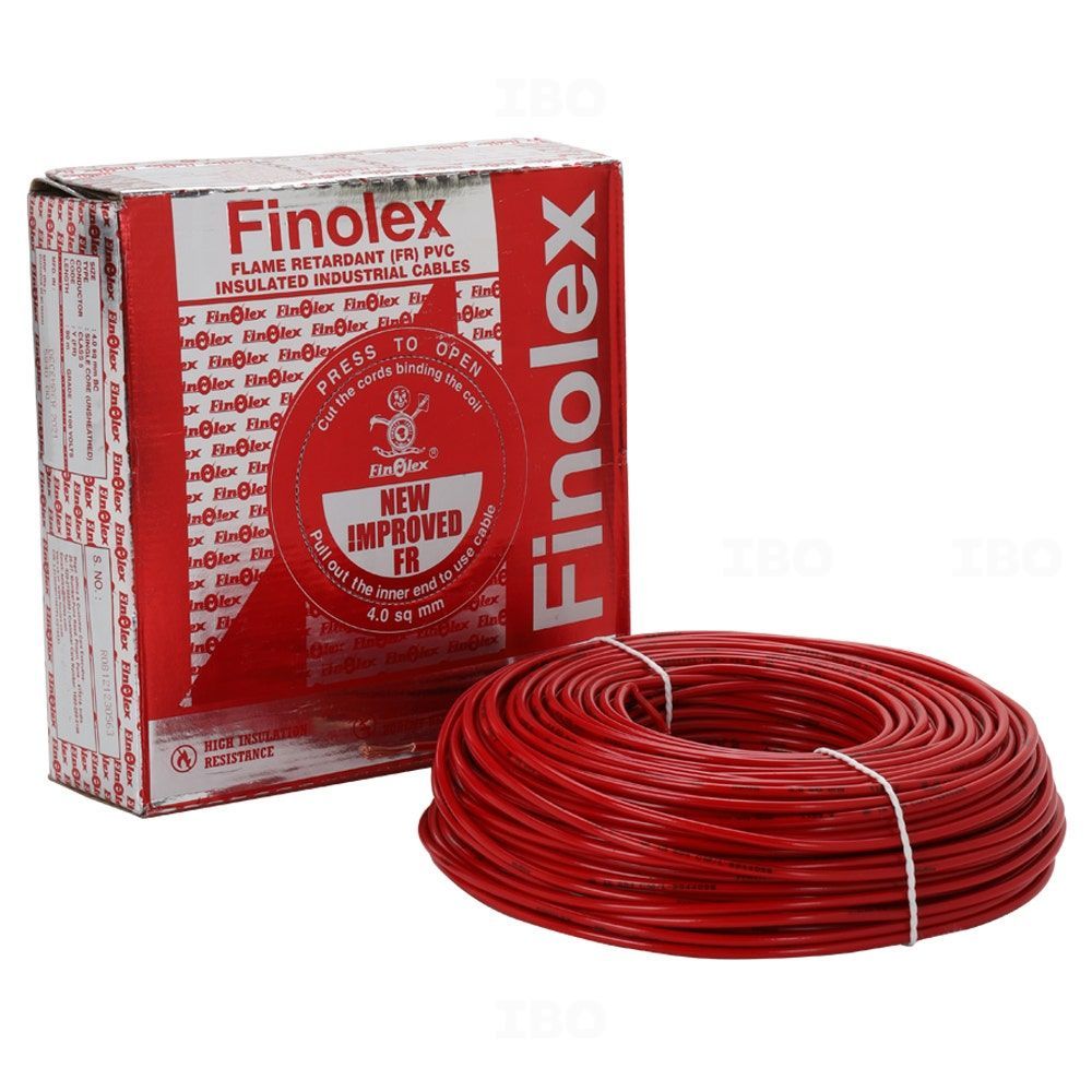FINOLEX FR 6.00 Sqmm Silver Pack Single Core Industrial Cable 1100V (90MTR)