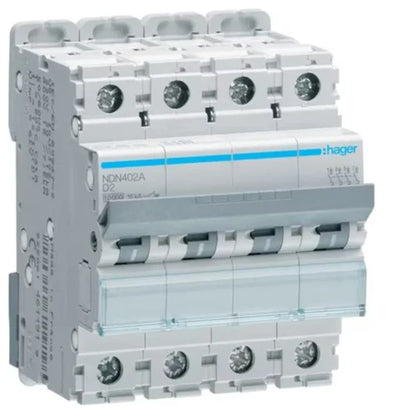 Hager 20.0 A Fore pole C Carve 6kA ( Packed Of 2 )