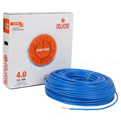 polycab 4.0 sqmm 200Mtrs FR industrial Multistrands cable