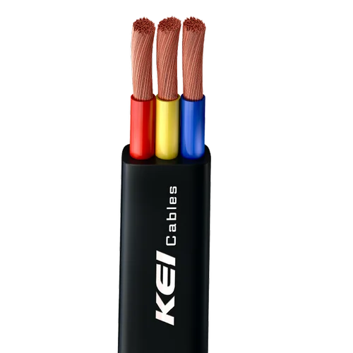 KEI 1.50 sqmm 3 core Flat Submersible Cables (100MTR)