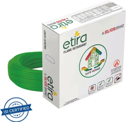 Polycab 0.75 sqmm ETIRA House Wires 90 Meter Copper