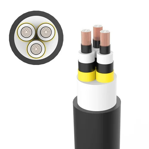 Polycab 120.0 Sqmm Multi-Core FRLS Insulated Unsheathed Industrial Flexible Cable 1100V  Copper 100 Meter