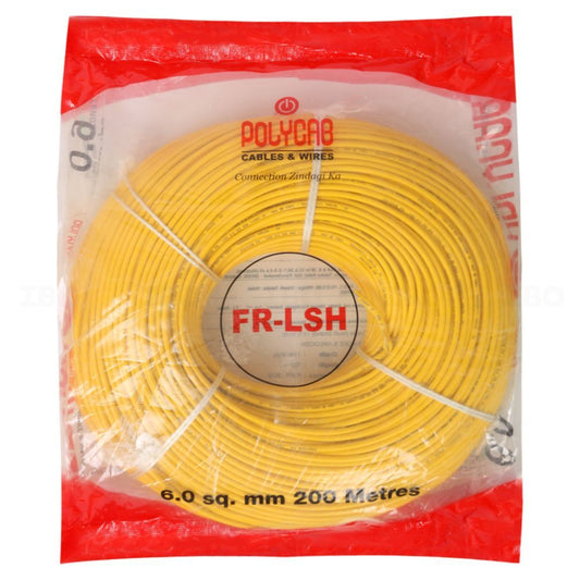 polycab 6.0 sqmm 200Mtrs FRLSH industrial Multistrands cable