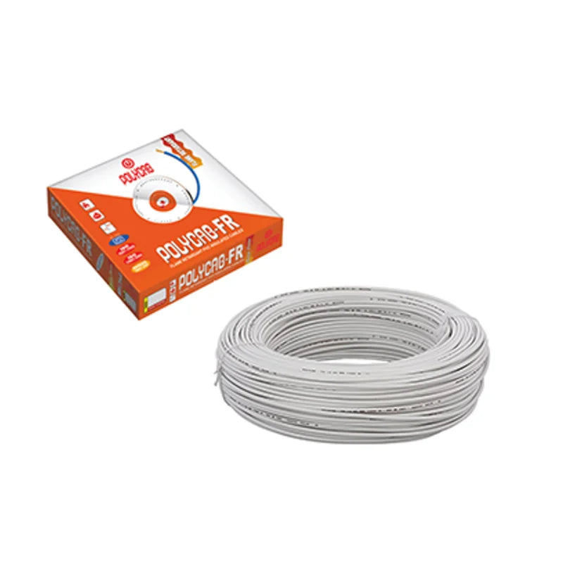 Polycab 10.0 Sqmm Multi-Core FRLS Insulated Unsheathed Industrial Flexible Cable 1100V  Copper 100 Meter