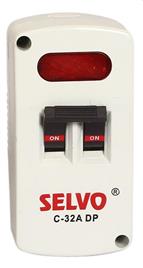 Selvo 20A C Curve Double Pole MCB, GSELDPC12020, (Pack of 12)