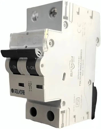 Polycab Polyshield 6A C Curve Triple Pole MCB (Pack of 2 )