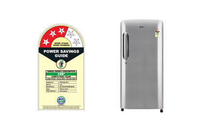 LG 185L, 3 Star, Shiny Steel Finish, Direct Cool Single Door Refrigerator