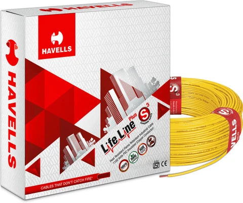 Havells Lifeshield HRFR PVC Cables 4.0 sq. mm (180 MTR )
