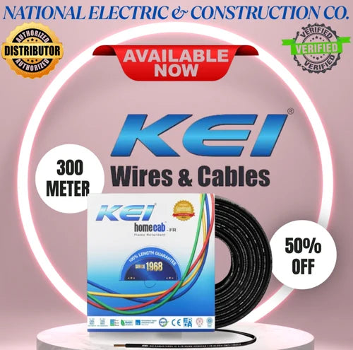 KEI 0.50 SQMM  FLEXIBLE FRLSH  PVC INSULATED MULTICORE COPPER IS- 694:2010 (100MTR)